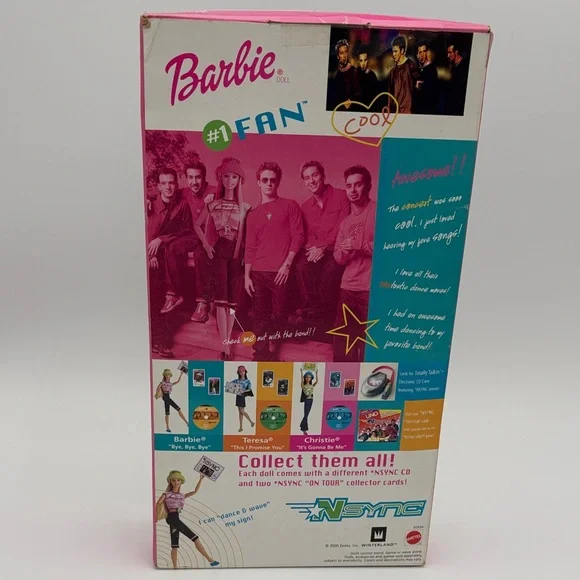 Barbie NSYNC Fan Doll y2k vintage Barbie, with CD. Bucket hat. Collectors cards - Picture 4 of 13